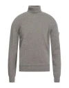 Peuterey Man Turtleneck Grey Size Xxl Wool, Polyamide
