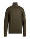 Peuterey Man Turtleneck Khaki Size Xxl Wool In Sand