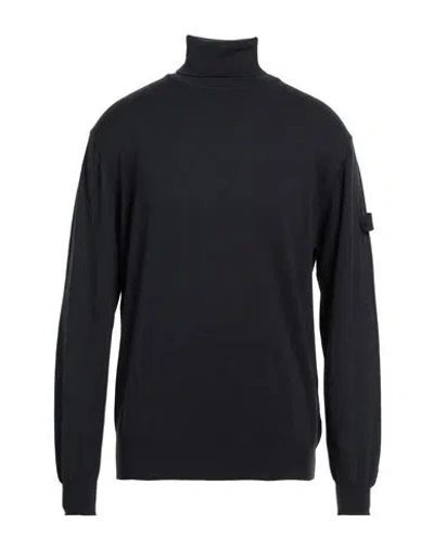 PEUTEREY PEUTEREY MAN TURTLENECK MIDNIGHT BLUE SIZE XXL COTTON, WOOL