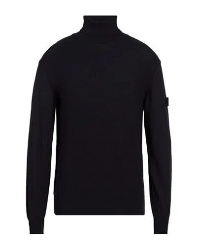 Peuterey Man Turtleneck Midnight Blue Size Xs Cotton, Wool