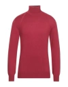 Peuterey Man Turtleneck Red Size 3xl Cotton, Wool, Polyamide