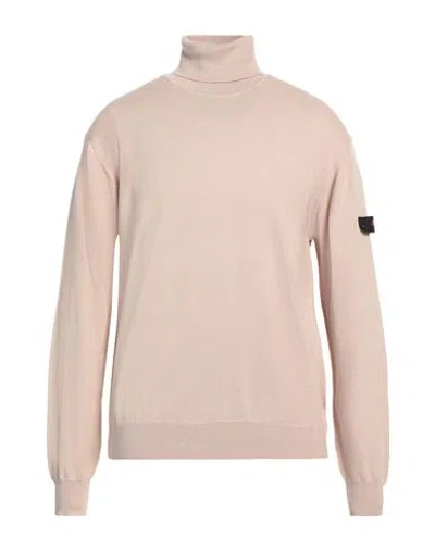 Peuterey Man Turtleneck Sand Size Xl Cotton, Wool In Beige