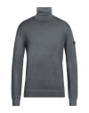Peuterey Man Turtleneck Slate Blue Size L Wool