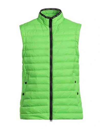 Peuterey Man Vest Lime Green Size L Polyamide