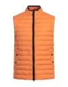 Peuterey Man Vest Mandarin Size Xl Polyamide In Orange