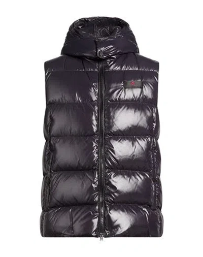 Peuterey Man Vest Midnight Blue Size Xl Polyamide In Black