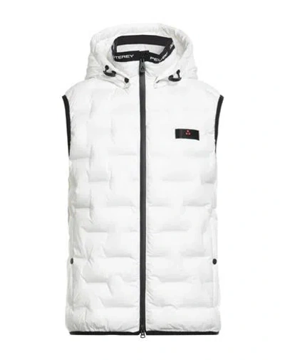 Peuterey Man Vest White Size M Polyester, Elastane In Gray