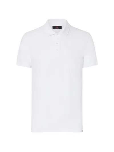 Peuterey Marea Logo-patch Polo Shirt In White