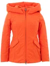 PEUTEREY PEUTEREY CHIC MAXI HOODED QUILTED ORANGE WOMEN'S JACKET