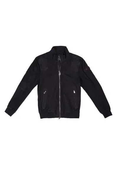 Peuterey Men's Jacket  Sands Suede Pe 07 In Blue