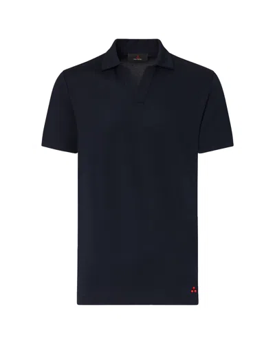 Peuterey Men's Mini Fashion Polo - P26 Collection In Blu Grafite