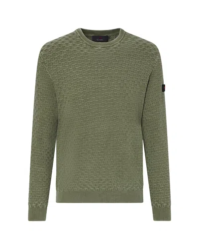 Peuterey Men's Textured Crewneck Sweater In Effimera
