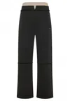 Peuterey Classic Tailored Trousers With Straight Leg Cut In Black