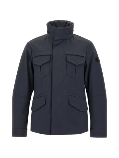 Peuterey Metal Md06 Pocket-details Jacket In Blue