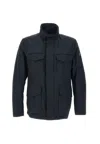 Peuterey Long Sleeve Casual Jacket In Blue