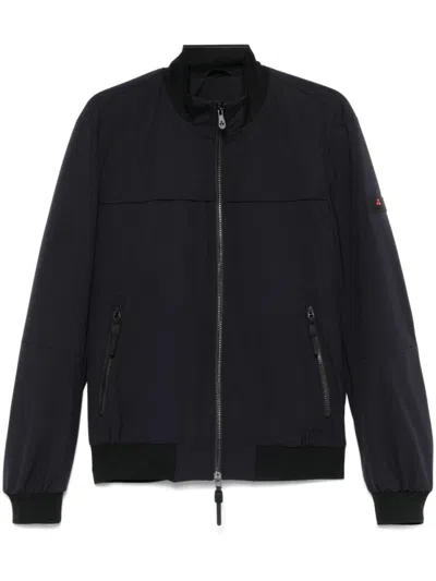 PEUTEREY MIDNIGHT BLUE JACKET WITH TWO-WAY ZIP