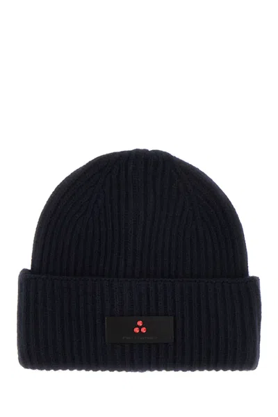 Peuterey Midnight Blue Nylon Blend Beanie Hat