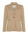 Peuterey Grimsey Blazer Je In Brown Milano Stitch In Sesame