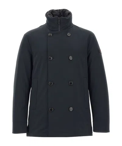 Peuterey Militao Tj Double-breasted Jacket In Black