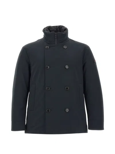 Peuterey Militao Tj Double-breasted Jacket In Blue