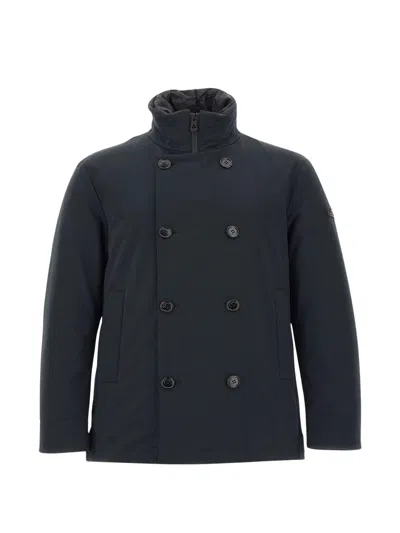 Peuterey Militao Tj Double-breasted Jacket In Blue