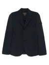 Peuterey Navy Blue Jacket With Multiple Pockets In Black
