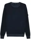 Peuterey Navy Blue Crew Neck Sweater In Black