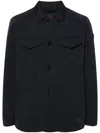 Peuterey Buttoned-up Shirt Jacket In Navy Blue