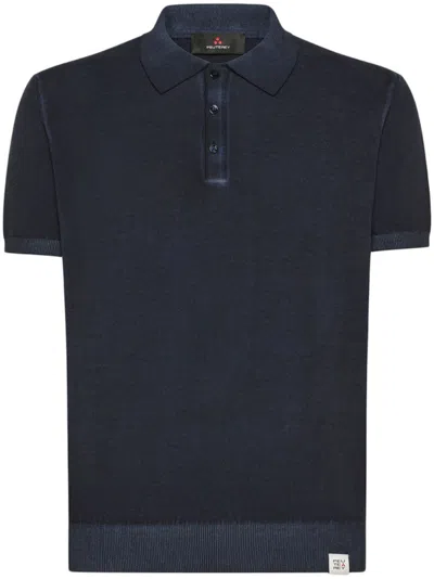 Peuterey Navy Blue Short Sleeve Polo