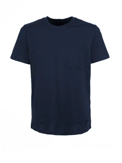 Peuterey Navy Blue T-shirt With Pocket
