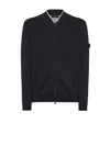 Peuterey Navy Blue Zip Up Sweater In Black