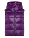 Peuterey Nekuc Nr Bmat Hooded Quilted Gilet In Purple