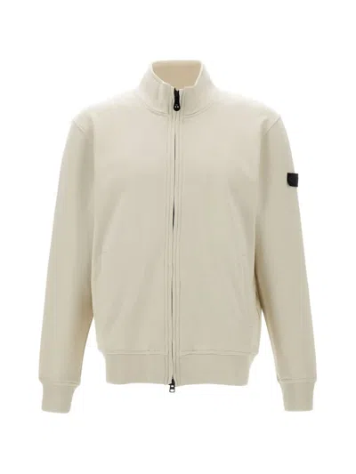 Peuterey New Altair Zip-up Sweater In White