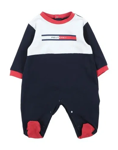 Peuterey Newborn Boy Baby Jumpsuits & Overalls Blue Size 3 Cotton, Elastane