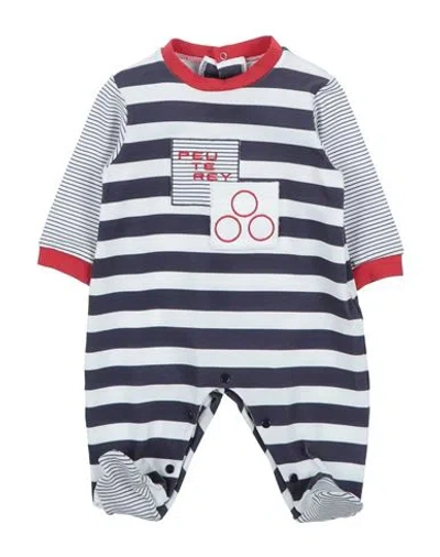 Peuterey Newborn Boy Baby Jumpsuits & Overalls Navy Blue Size 1 Cotton, Elastane