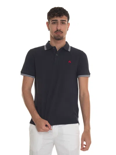 Peuterey Newmedinillastr01 Short-sleeved Polo Shirt In Blue