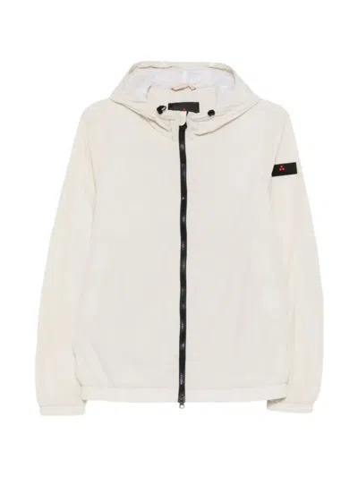 Peuterey Light Beige Nigle Hooded Jacket In White
