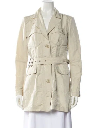 Pre-owned Peuterey Nylon Coat In Neutral