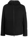 Peuterey Logo-patch Hooded Jacket In Black