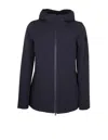 Peuterey Farquar Jacket In Bi-stretch Nylon In Black In Blue