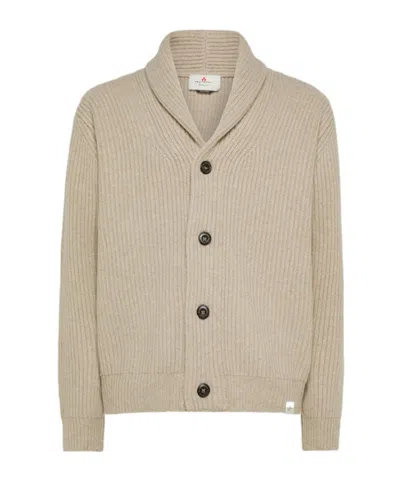 Peuterey Oban Shawl Collar Cardigan In Neutral