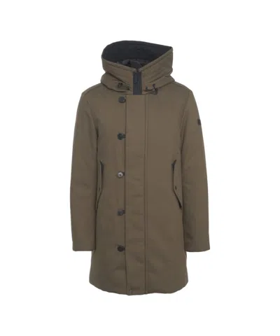 Peuterey Olive  Parka With Practical Hood In Green