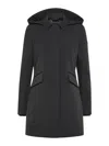 Peuterey Telia Ta 02 Hooded Pocket Coat In Black