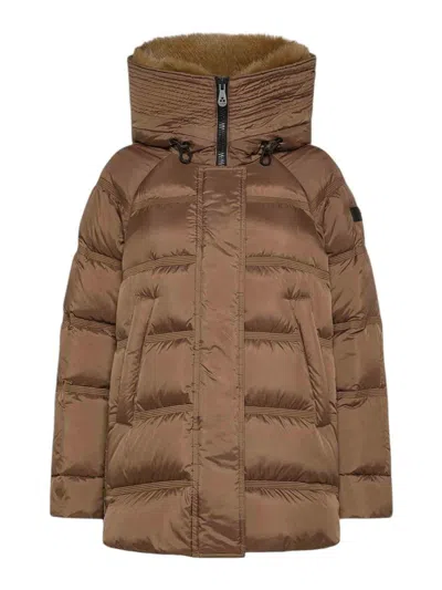 Peuterey Padded Jacket In Brown