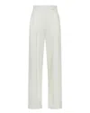 Peuterey Pantalone Sartoriale In Misto Lana Bianco In White