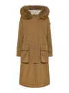 Peuterey Parka Kilty Cnl Fur Gianduia In Brown
