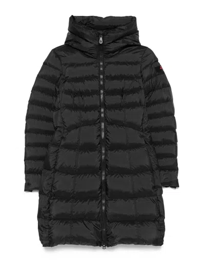 Peuterey Quilted Black Parka With High Collar