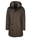 Peuterey Hooded Feather Down Parka In Green