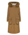 Peuterey Parka Kilty Cnl Fur Gianduia In Brown