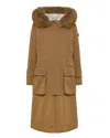 Peuterey Parka Kilty Cnl Fur Gianduia In Brown